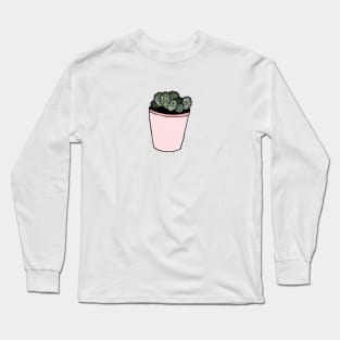 Little Succulent in a Pink Pot Long Sleeve T-Shirt